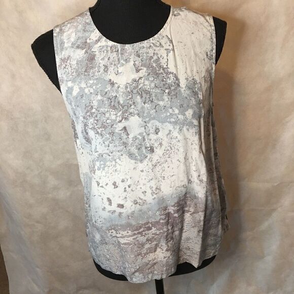 100% Silk sleeveless shell top S Cynthia Rowley - Picture 3 of 7